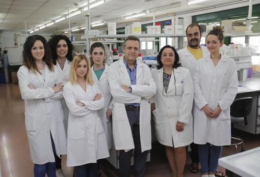 José Manuel Villalba y el equipo de investigadores de la UCO