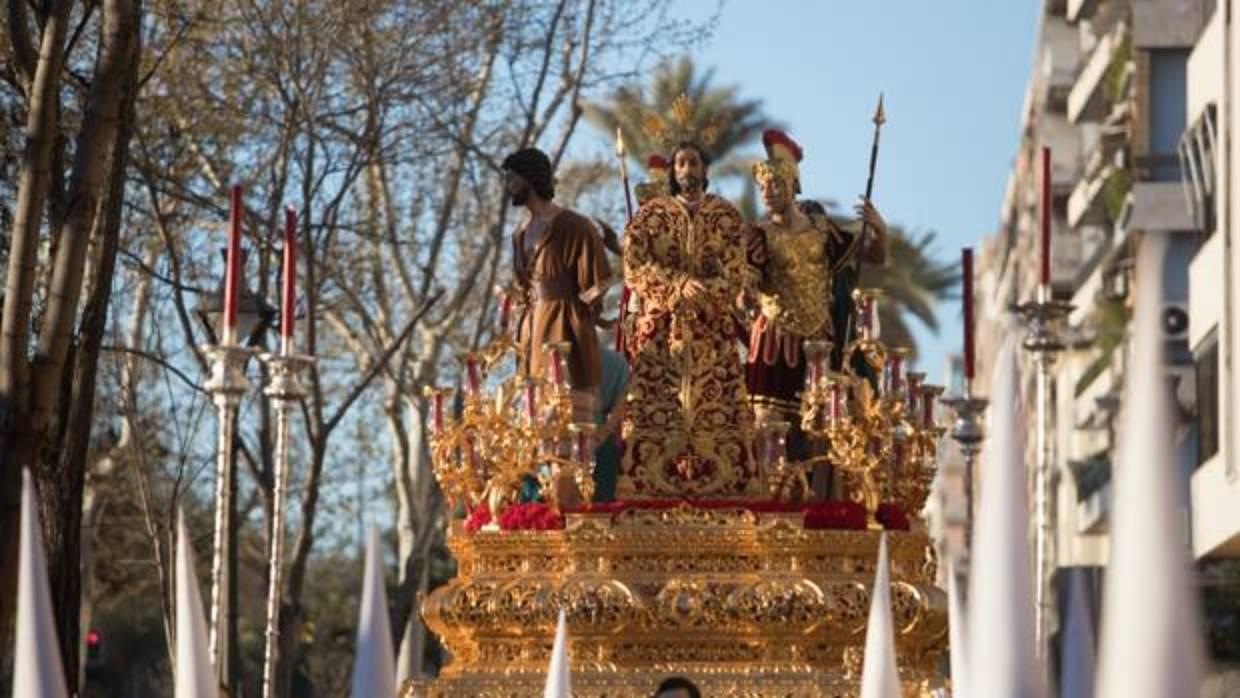 Paso de misterio de la hermandad de la Sentencia