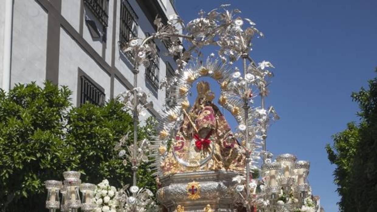 La Virgen de la Cabeza en su procesión del pasado año