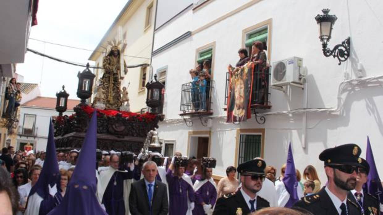 Nuestro Padre Jesús Nazareno, por la calles de Aguilar el Viernes Santo de 2017