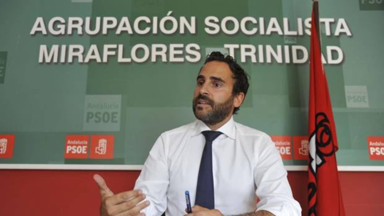 Daniel Pérez, actual portavoz del PSOE en el Ayuntamiento de Málaga