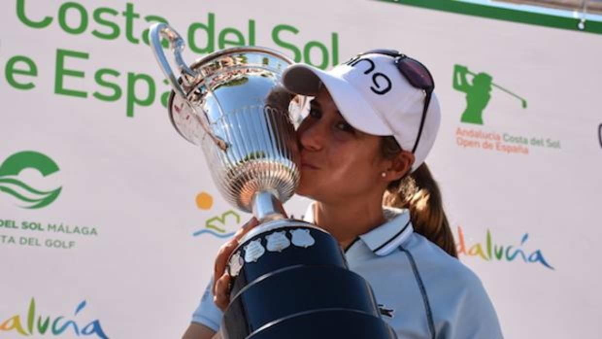 Azahara Muñoz en un torneo en Marbella