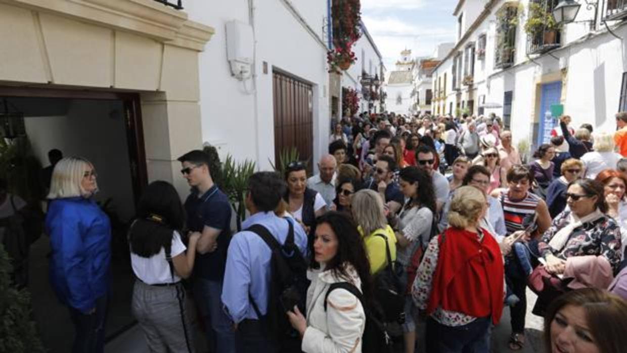 Ambiente este domingo en las calles de San Basilio