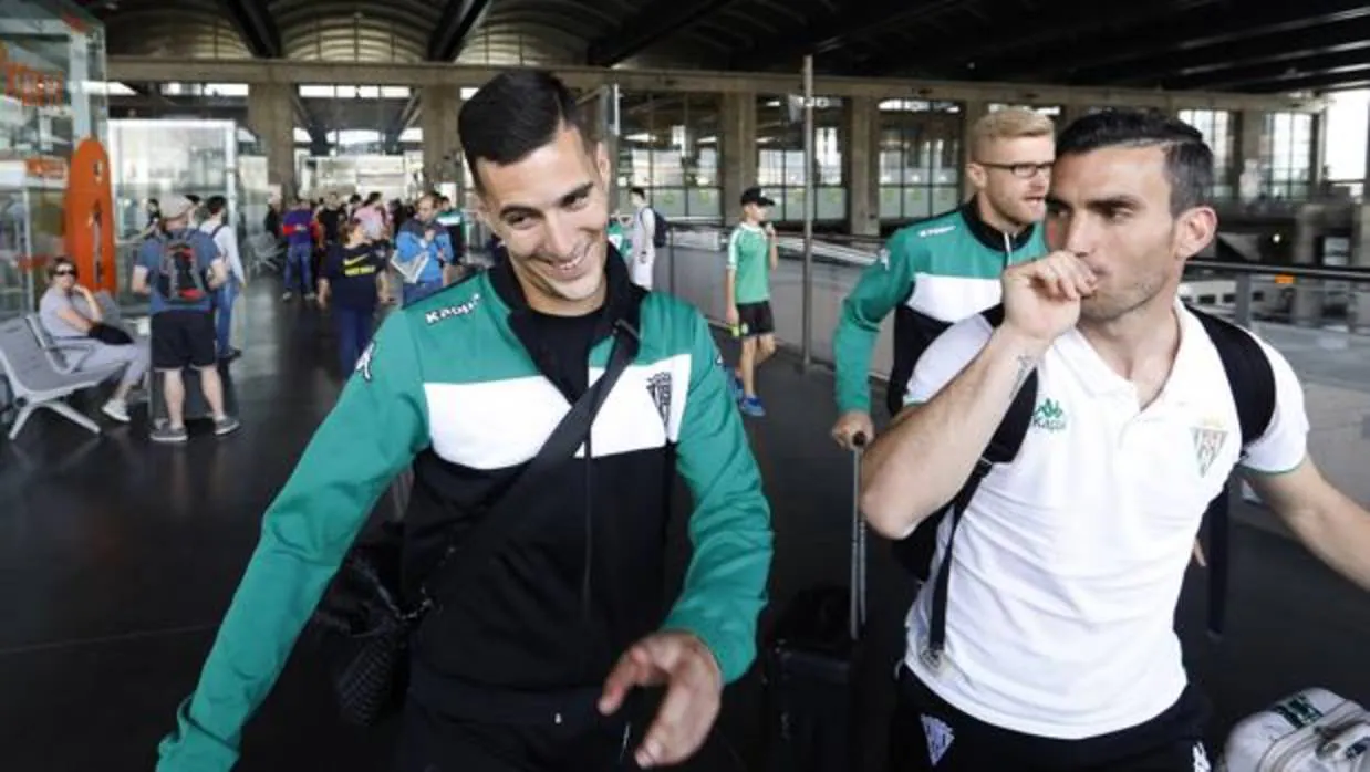 Sergi Guardiola y Alfaro, el lunes, a la llegada del equipo a Córdoba