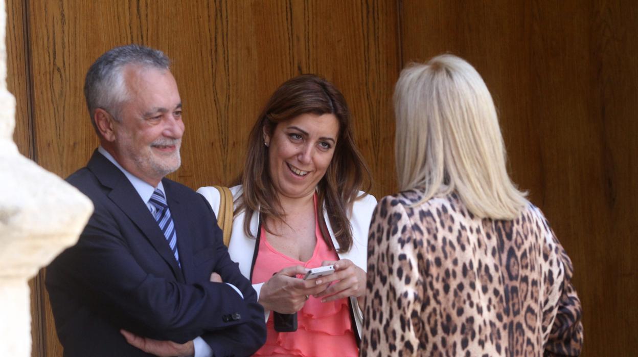 Susana Díaz en el Plano parlamentario sobre la comisión de investigación sobre los ERE en 2012