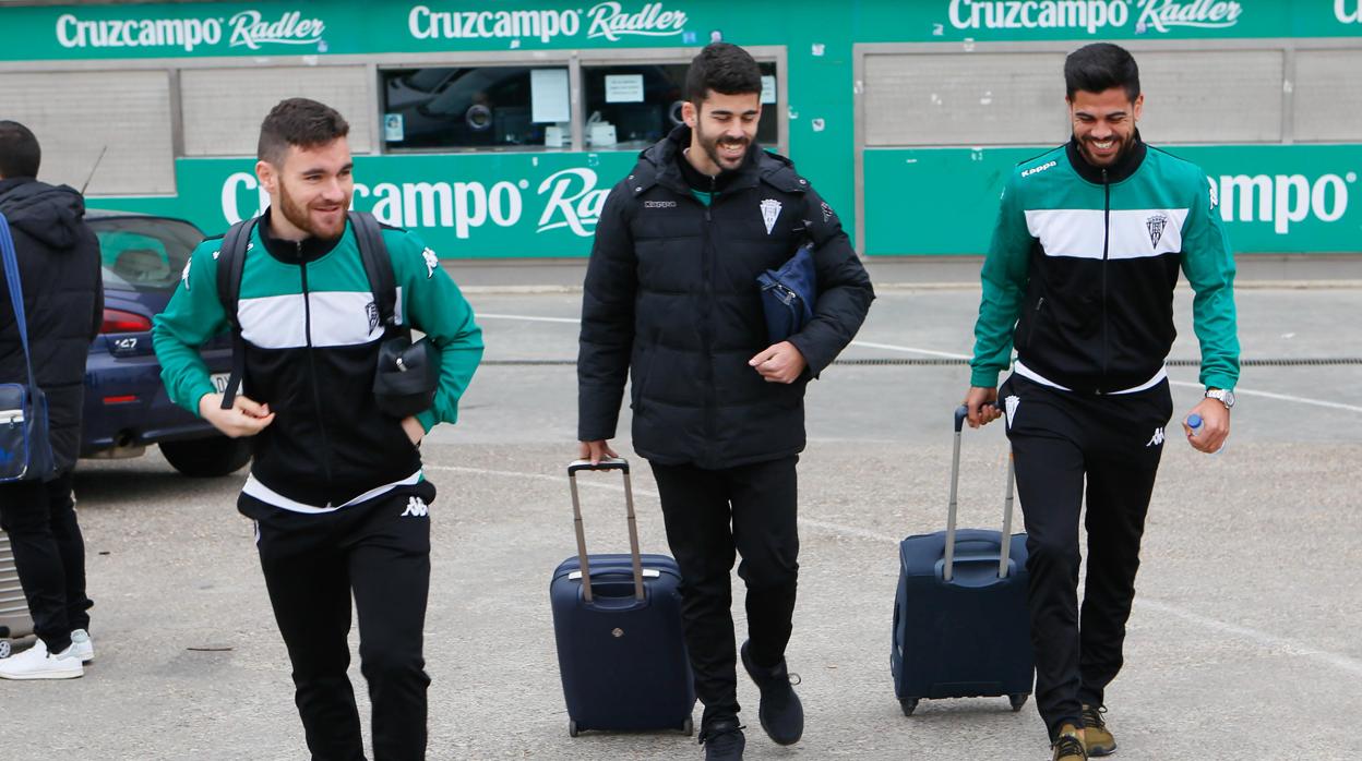 Los jugadores del Córdoba CF antes de viajar a Montecastillo, la última minipretemporada