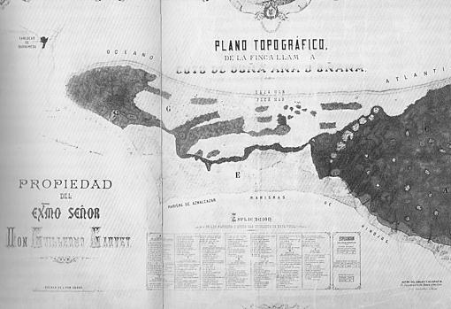 Plano de las propiedades de Guillermo Garvey Capdemón