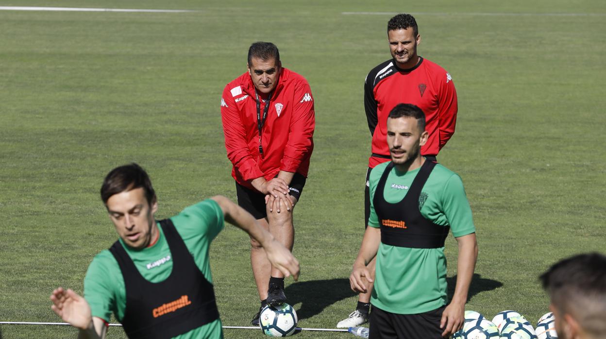 El entrenador del Córdoba, José Ramón Sandoval, en la Ciudad Deportiva