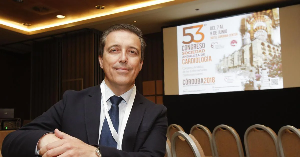 Martín Ruiz, en el congreso de la Sociedad Andaluza de Cardiología que se celebra en Córdoba