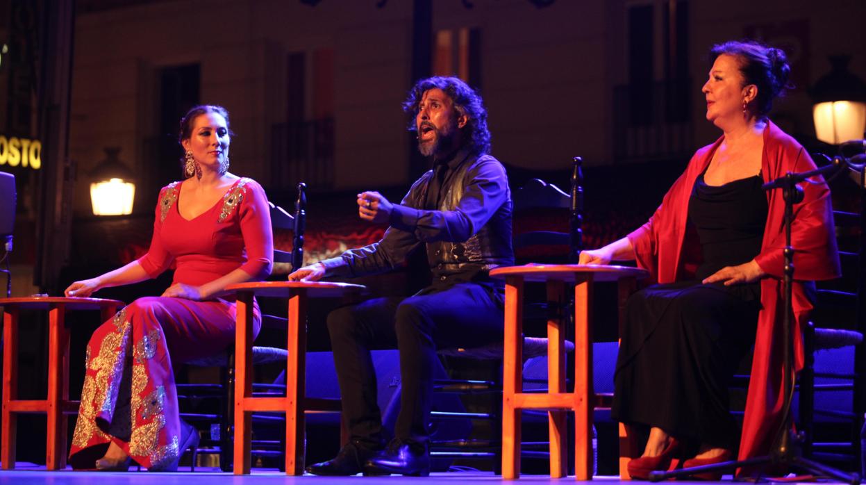 Arcángel, durante su espectáculo en la Noche Blanca del Flamenco de Córdoba de 2017