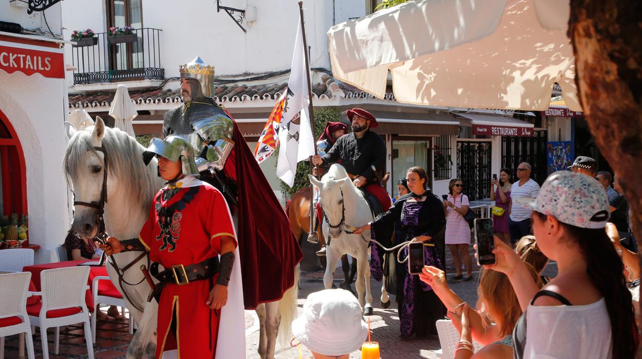 Momento de la recreación en el centro de Marbella