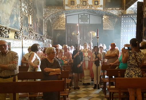 Llegada de las reliquias a la iglesia de Santa María del Soterraño