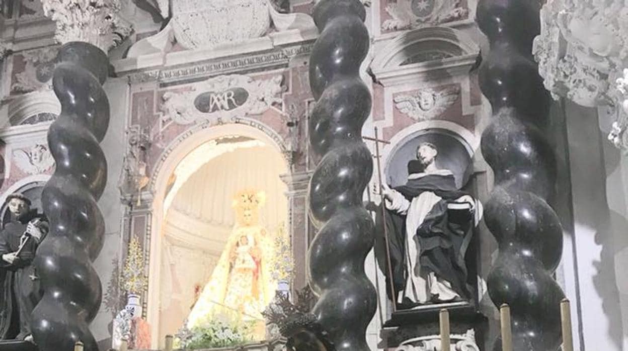 El Santísimo Cristo de la Humildad y Paciencia de San Roque, en el santuario de la Patrona