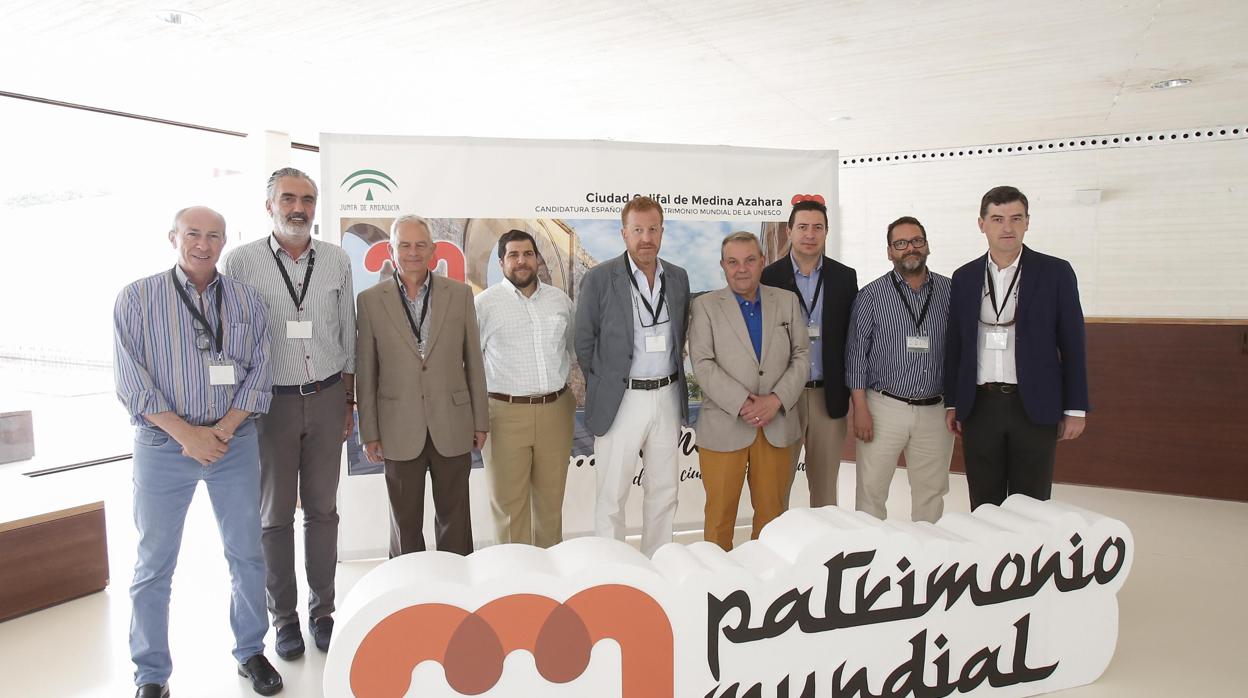 Vocales de la Federación de Hoteles de Andalucía, reunidos en Medina Azahara