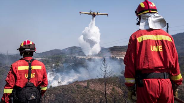 Estabilizado el incendio forestal de Nerva, que ha quemado 1.000 hectáreas