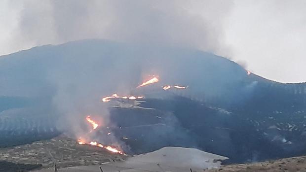 Declarado un incendio forestal en el término municipal de Jódar