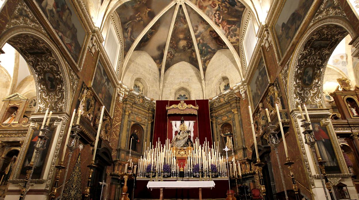 Altar de las Angustias en San Agustín