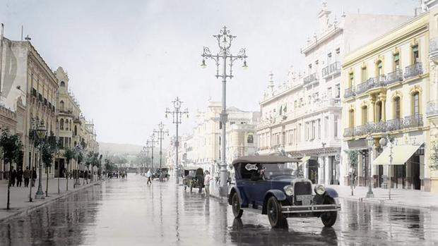 Dando vida con colores a postales históricas de Córdoba