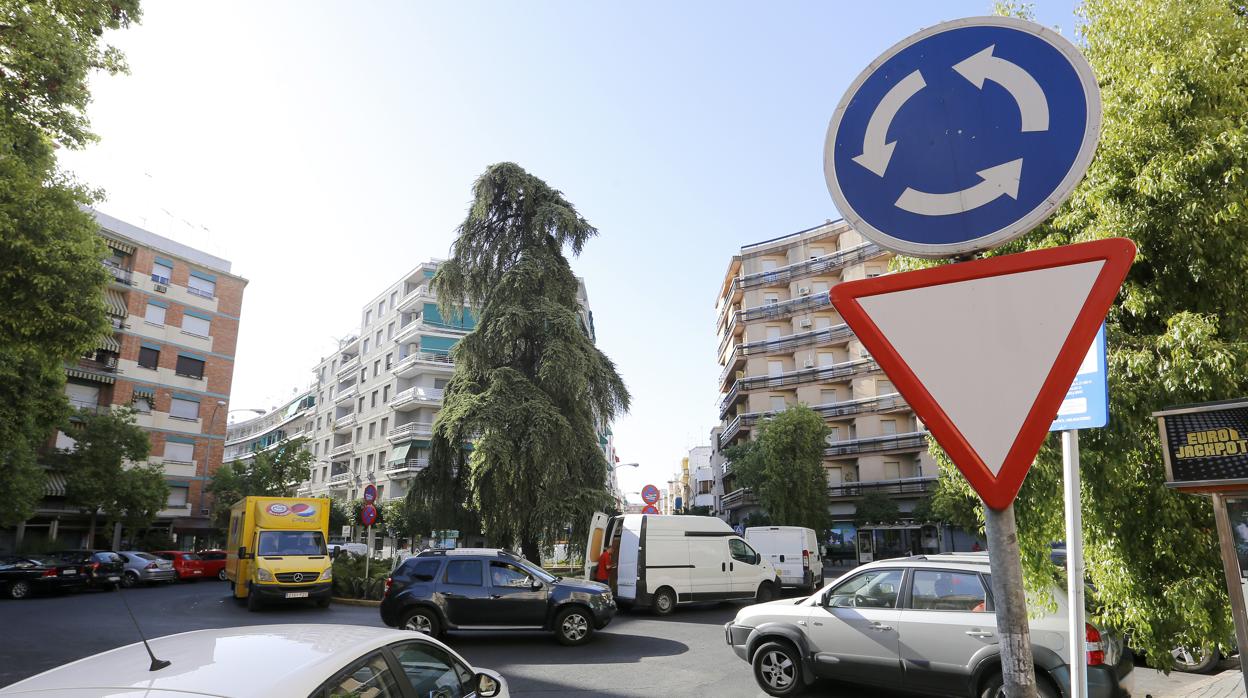 Zona de aparcamientos de Ciudad Jardín