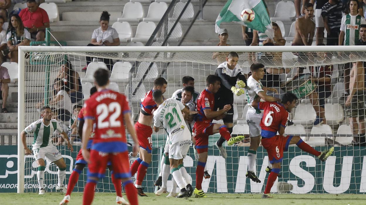 Stefanovic, en un lance del sábado pasado ante el Numancia