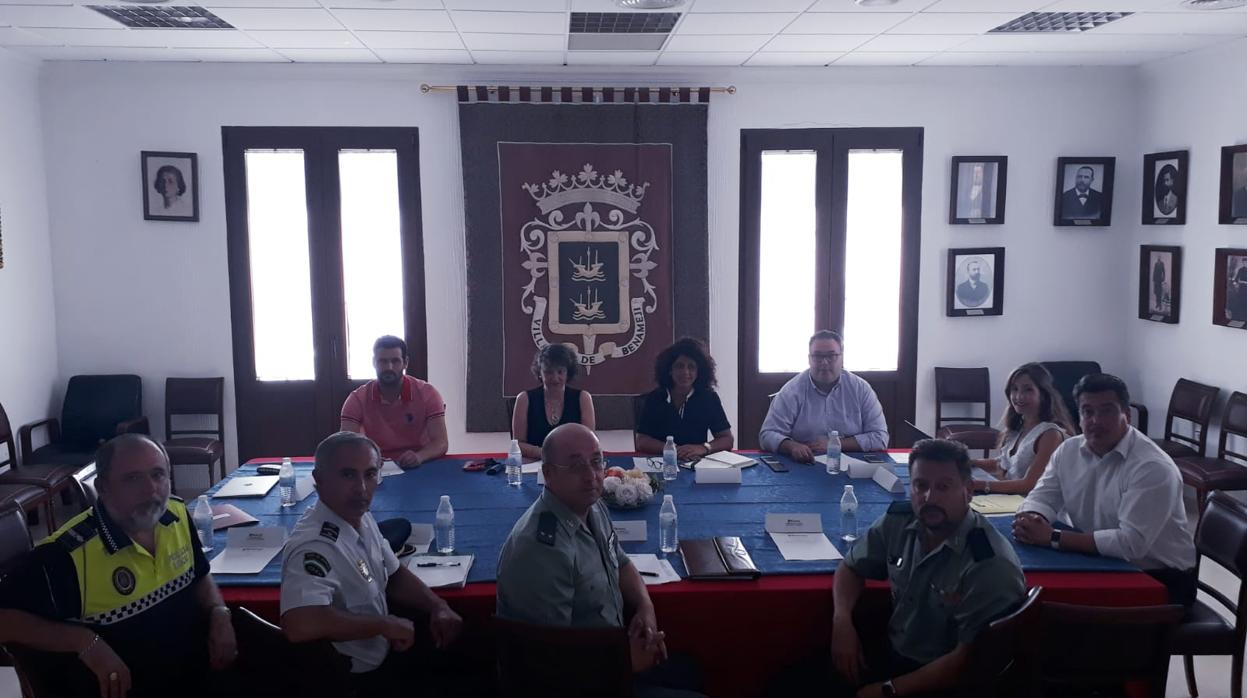 La Junta Local de Seguridad reunida en Benamejí