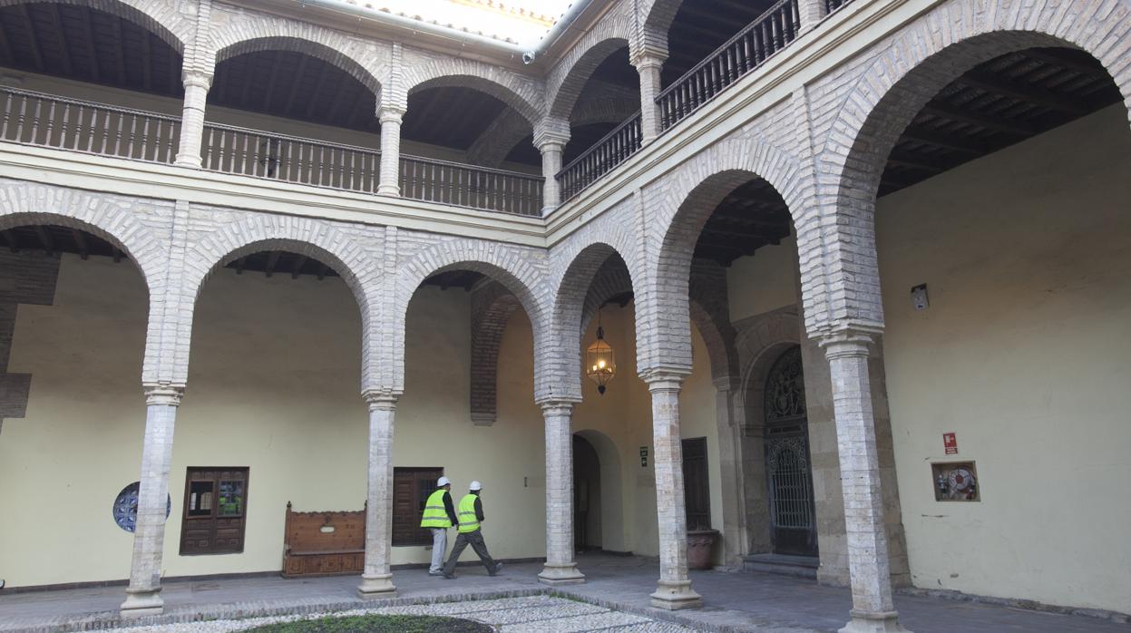 El patio del Palacio de Congresos de Córdoba, en una imagen reciente