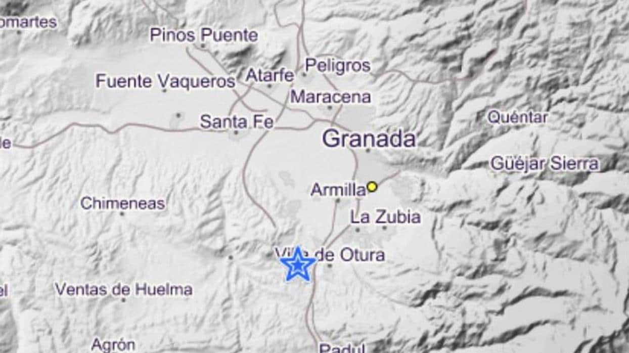El epicentro del terremoto se encuentra en Alhendín
