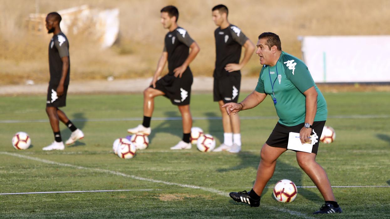 El entrenador del Córdoba CF, José Ramón Sandoval