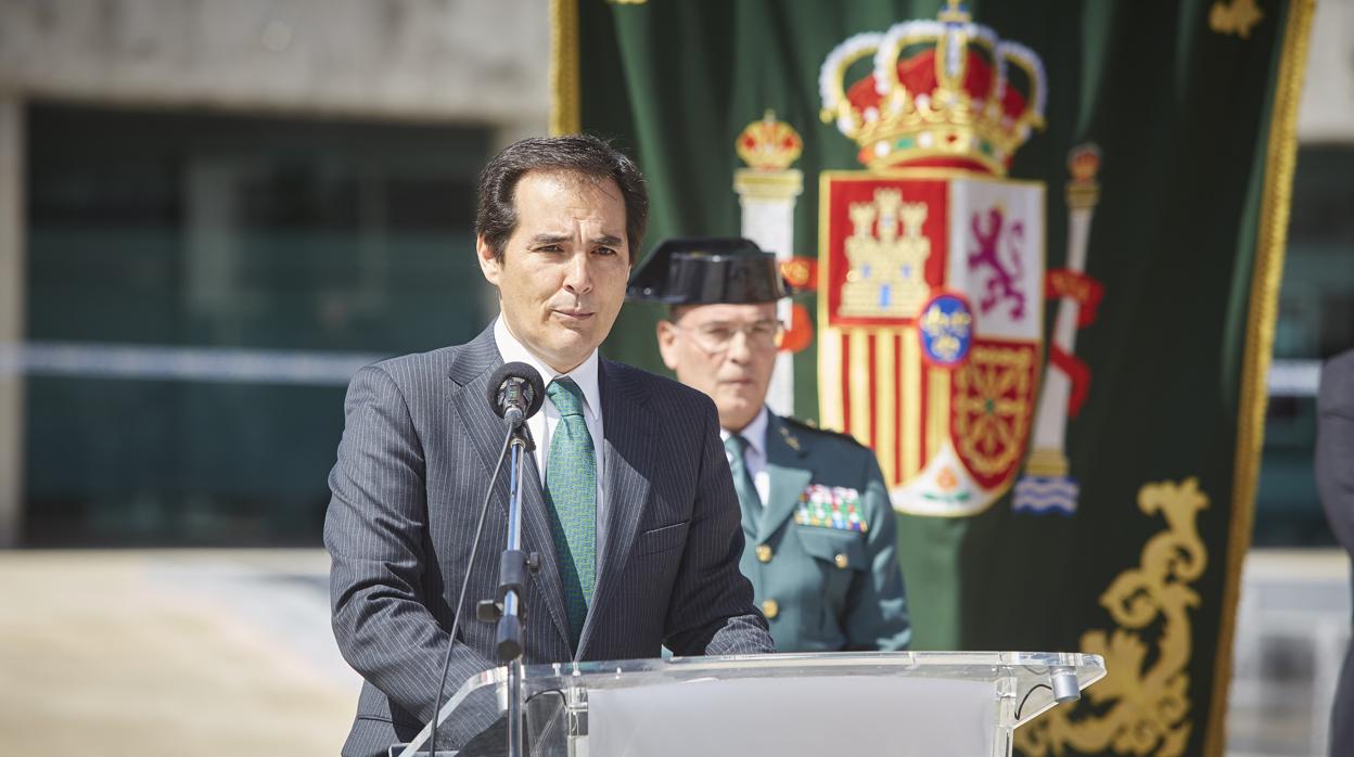 José Antonio Nieto, durante un acto con la Guardia Civil cuando era Secretario de Estado de Seguridad