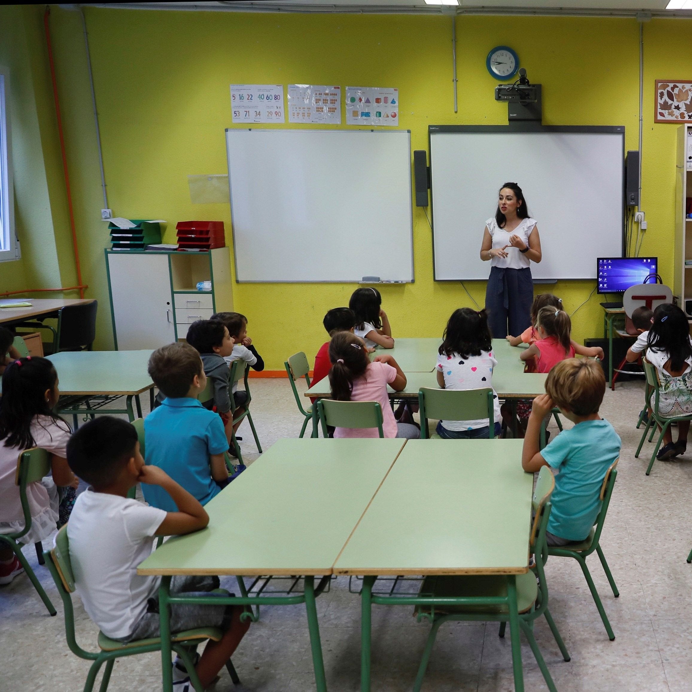 Niños en un aula