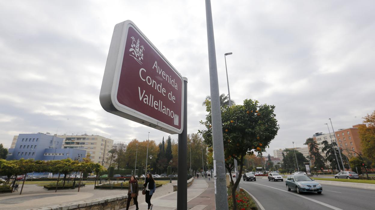 Avenida del Conde de Vallellano, una de las que tendrán que cambiar el nombre