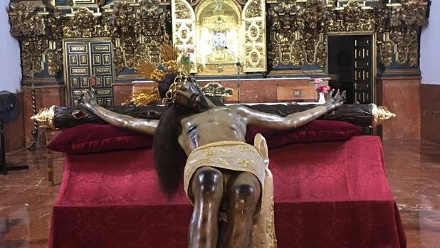 El Cristo de Gracia de Córdoba irá solo en su paso en la procesión extraordinaria