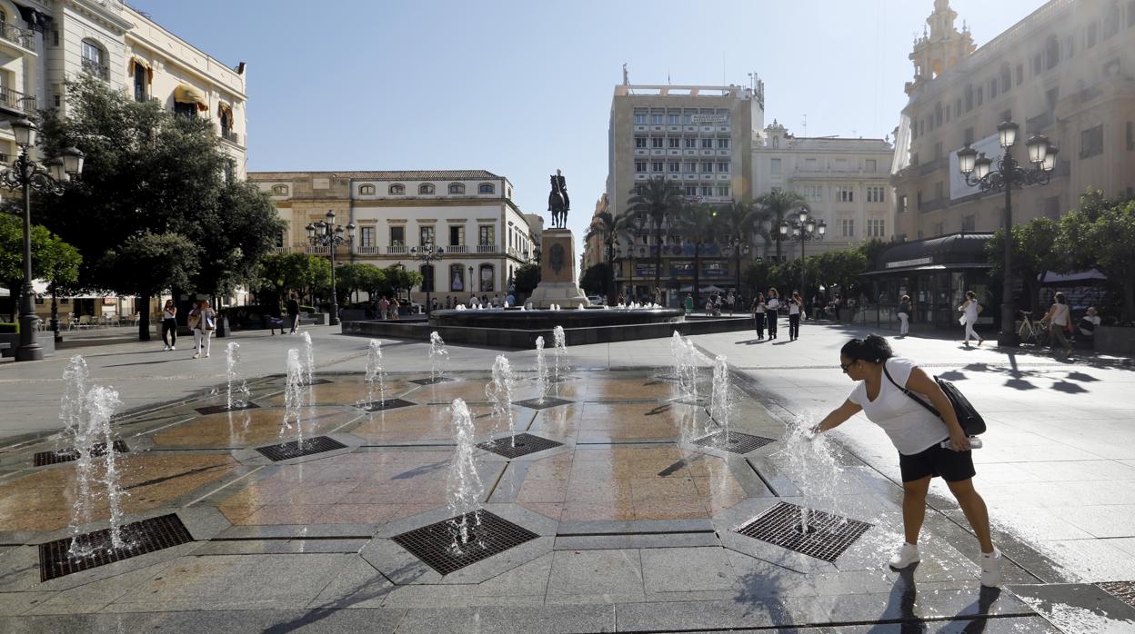 Los chorros de agua ya vuelven a funcionar