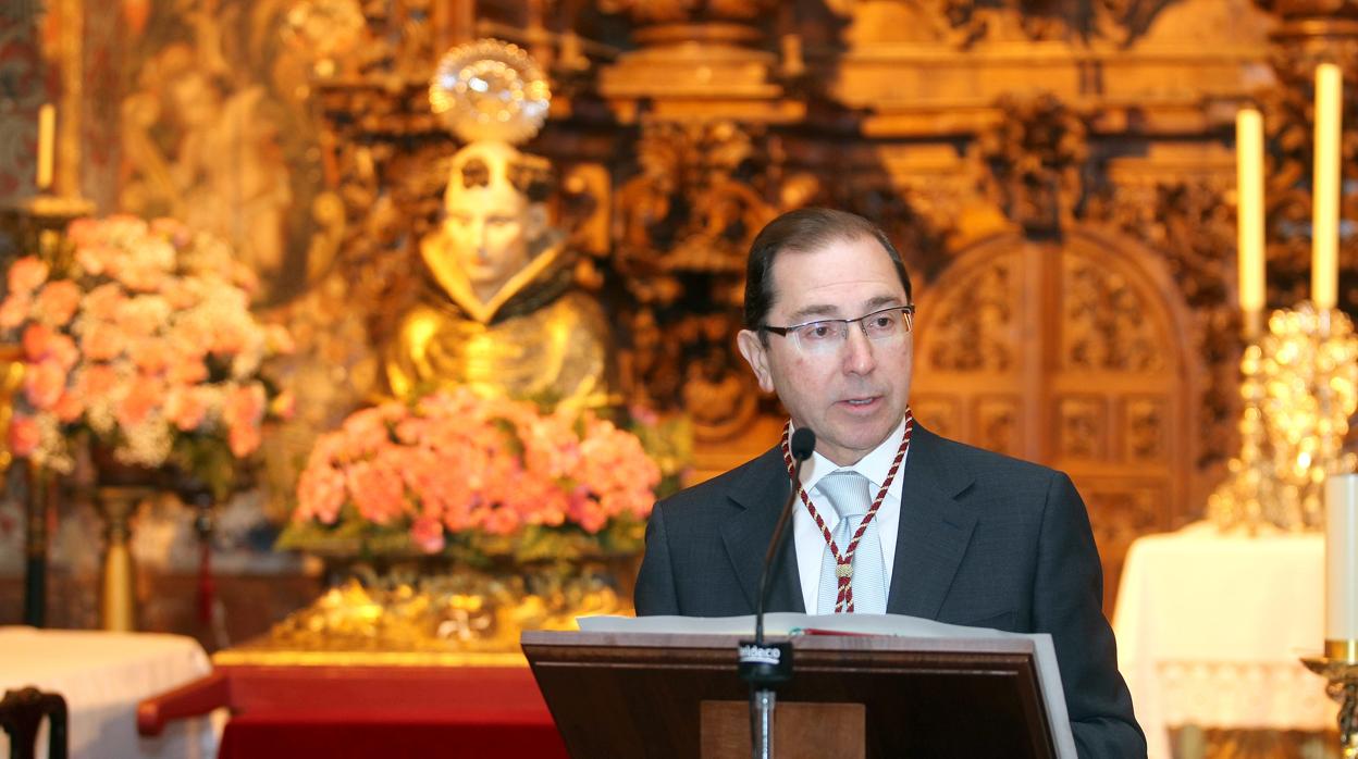 Rafael Jaén, durante la exaltación a San Álvaro en 2013