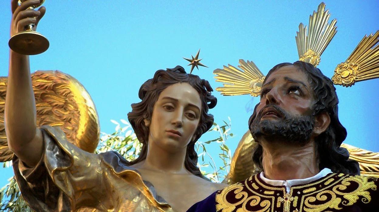 Antiguo ángel confortador de la hermandad del Huerto, hoy en Palma del Río