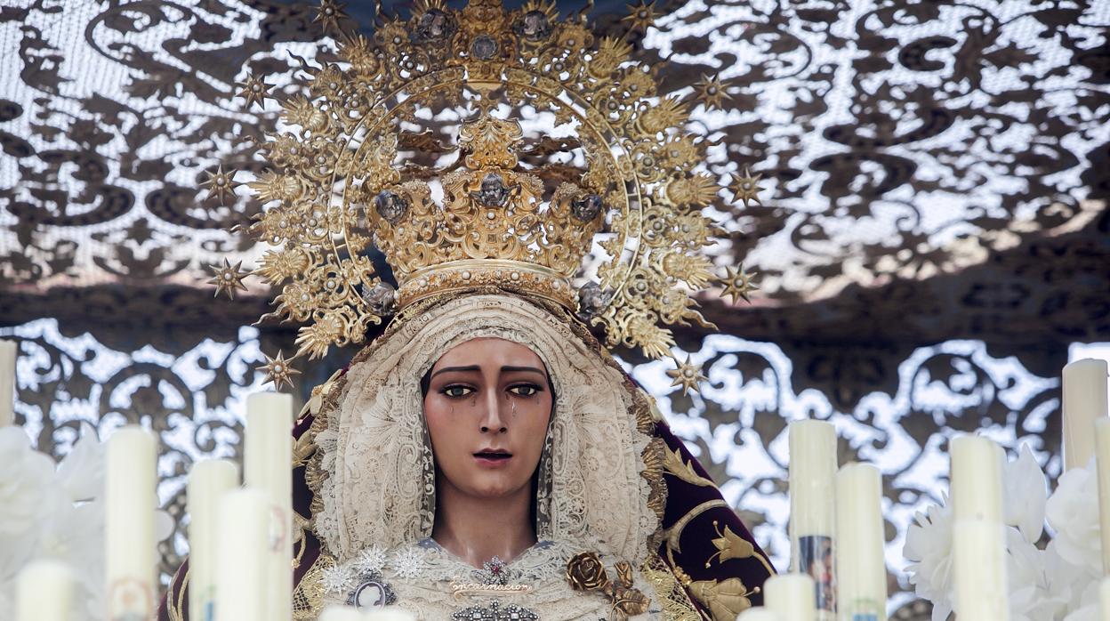 La Virgen de la Encarnación el pasado Domingo de Ramos