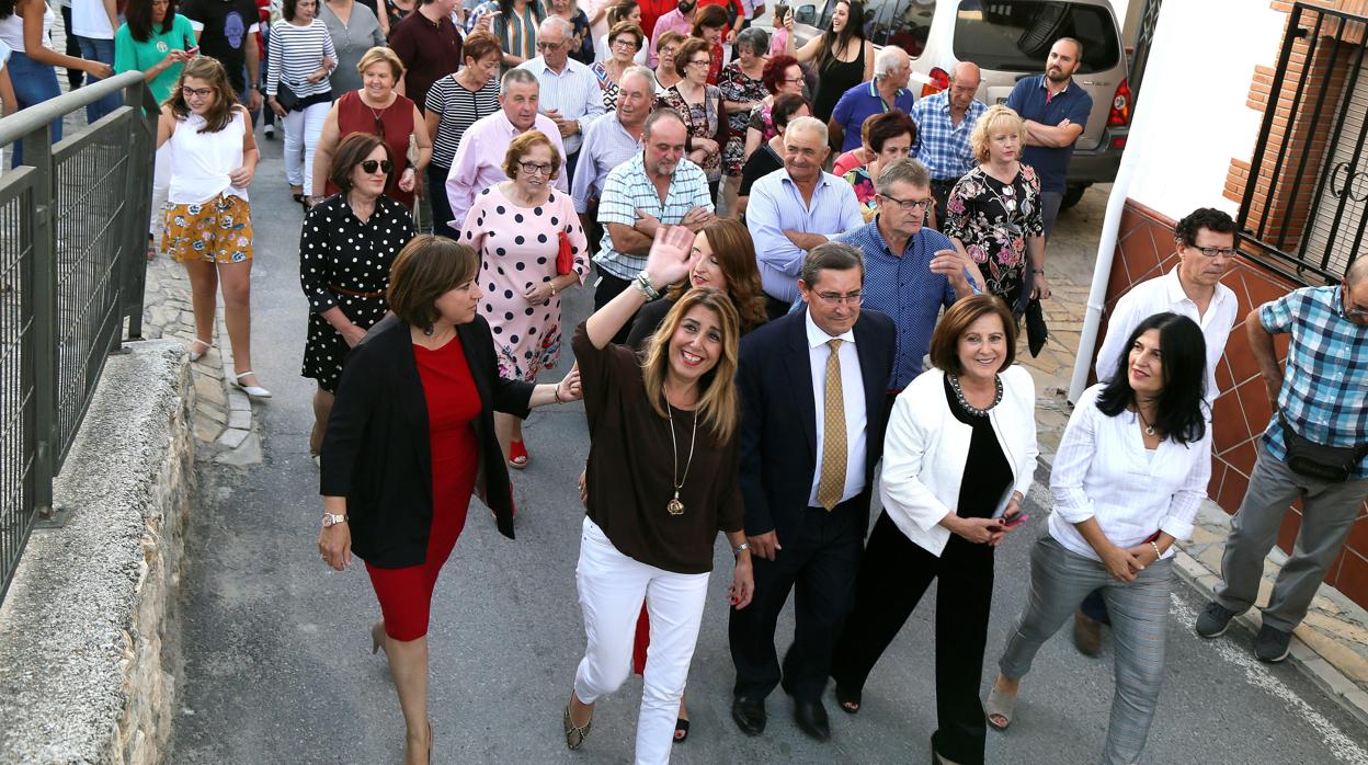 La presidenta de la Junta, Susana Dïaz, este domingo en un acto en Jaén