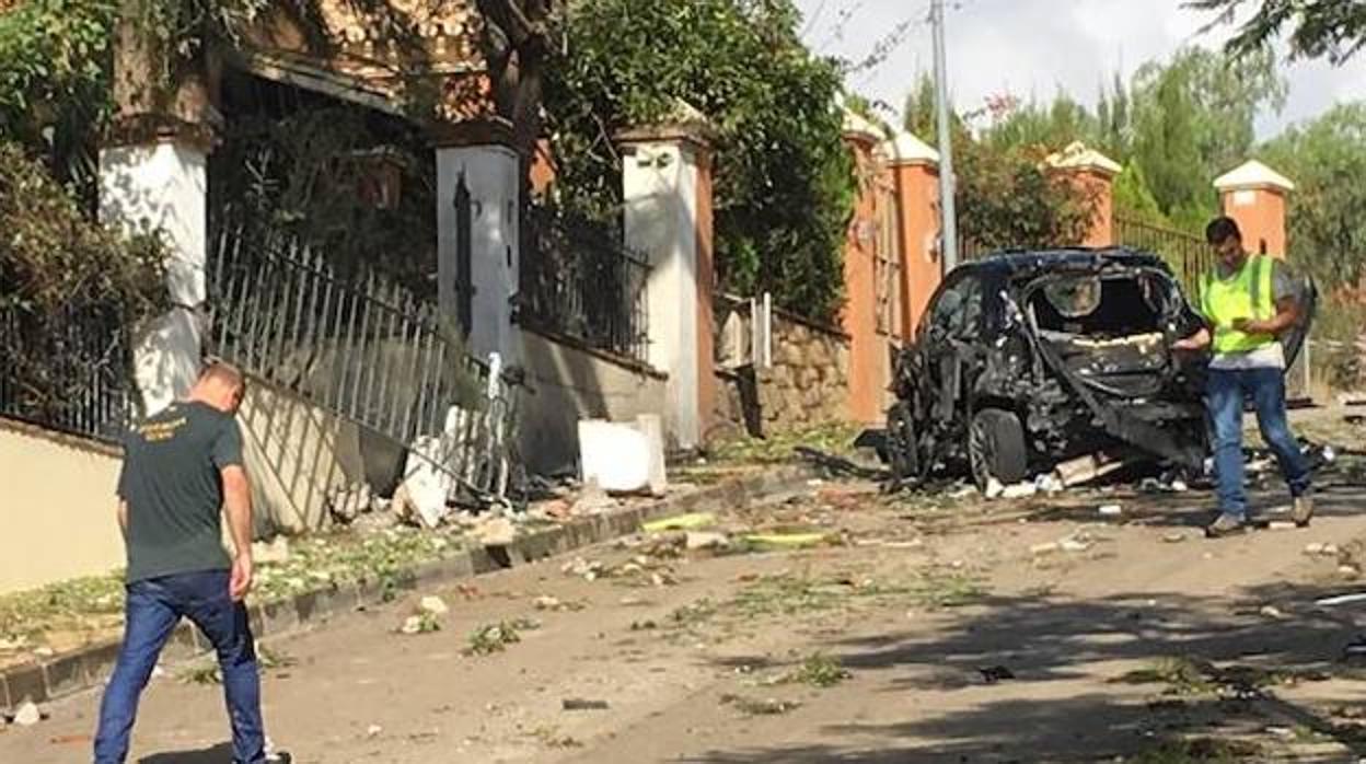 Atentado con bomba en una urbanización de Benahavís el pasado miércoles