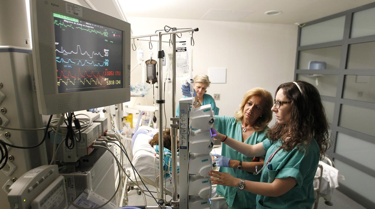 Cuidados intensivos en el hospital Reina Sofía de Córdoba