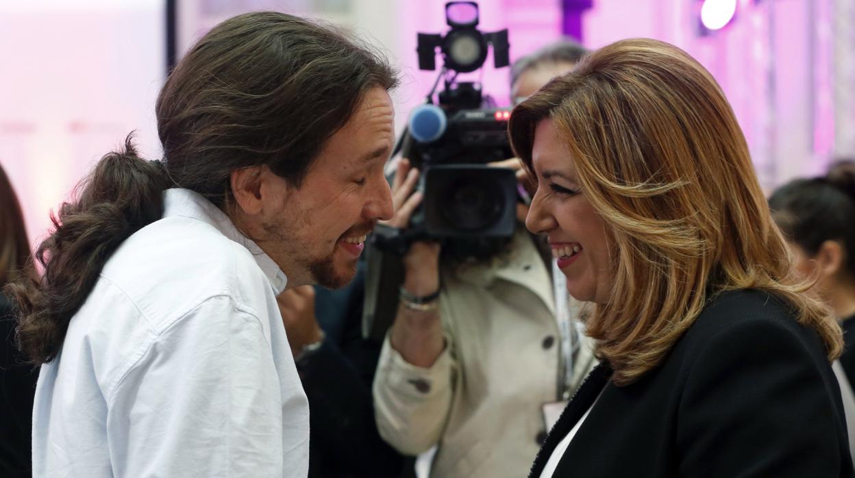 Pablo Iglesias y Susana Díaz