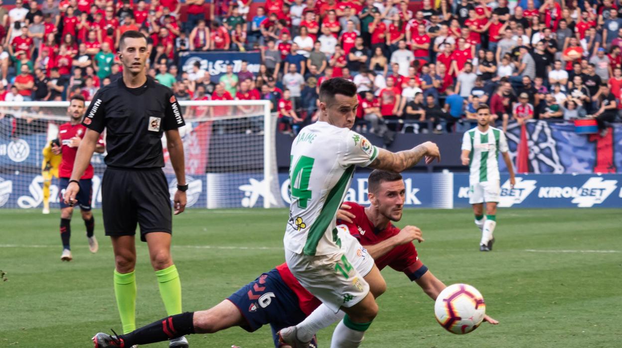 Jaime Romero, en El Sadar el sábado