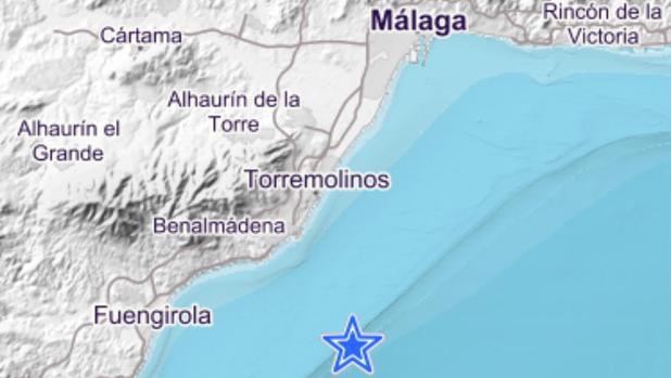 Detectado un terremoto de magnitud 3,4 frente a las costas de Málaga