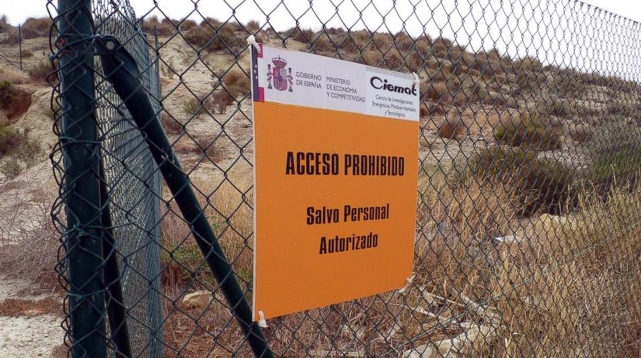 Terrenos acotados en Palomares por la contaminación de plutonio.