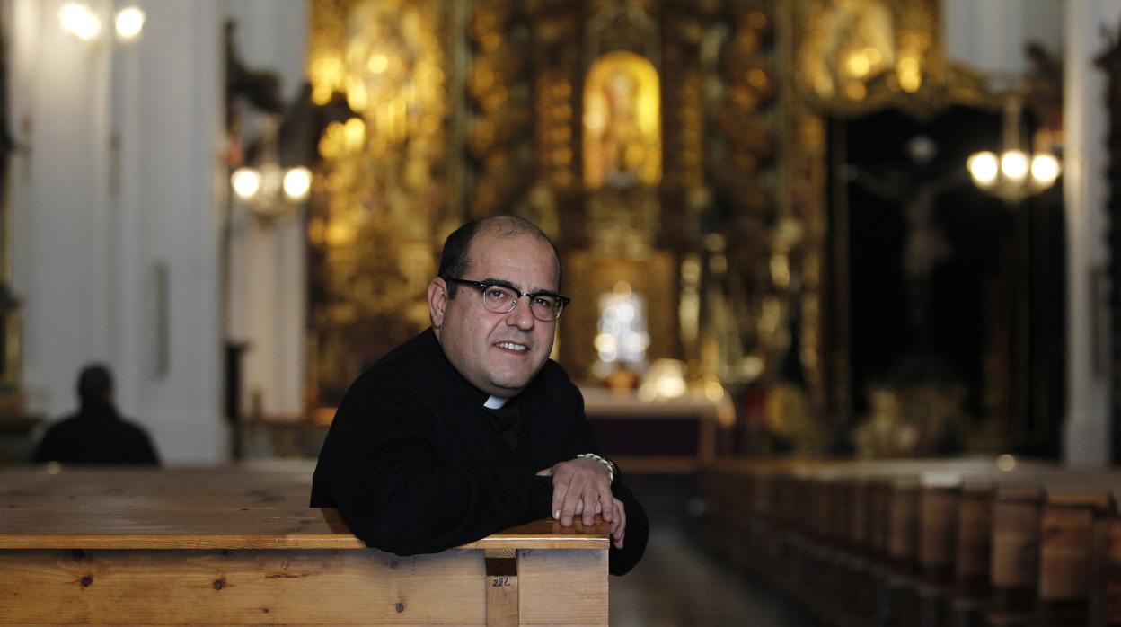 José Juan Jiménez, en la parroquia de la Trinidad