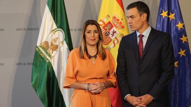 Así ha sido la reunión entre Pedro Sánchez y Susana Díaz en el Palacio de San Telmo