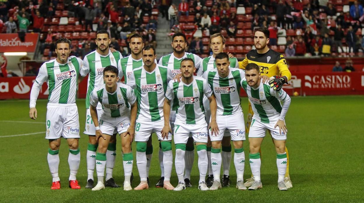 Once titular del Córdoba CF durante el partido disputado frente al Sporting de Gijón