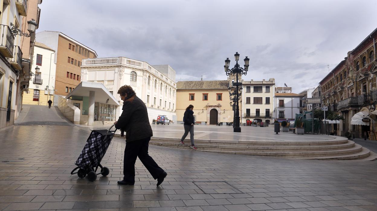 Plaza de la Constitución en Montilla