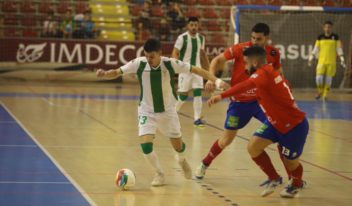 Keko, durante el último partido ante el Mengívar