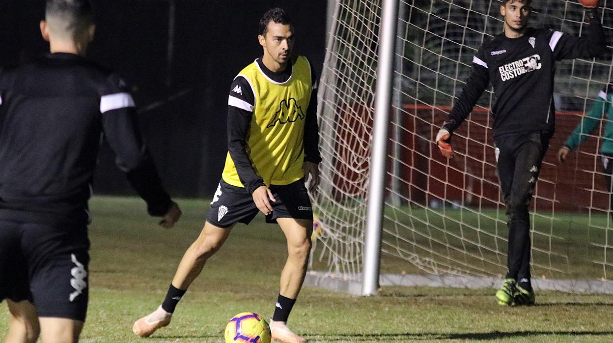 Imagen del entrenamiento de ayer por la tarde en Mallorca