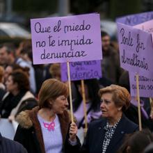 Manifestación contra la violencia machista